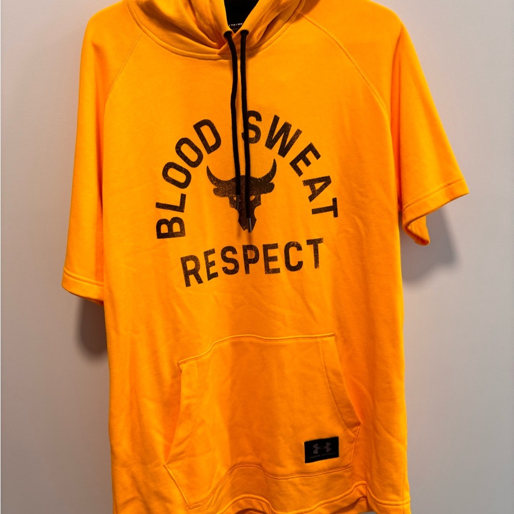 Under Armour Yellow Hoodie 1/4 Sleeve